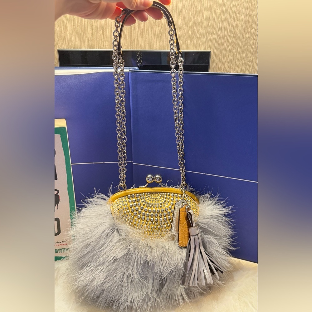 Rare Vintage Coach Kisslock Mini Shoulder Bag